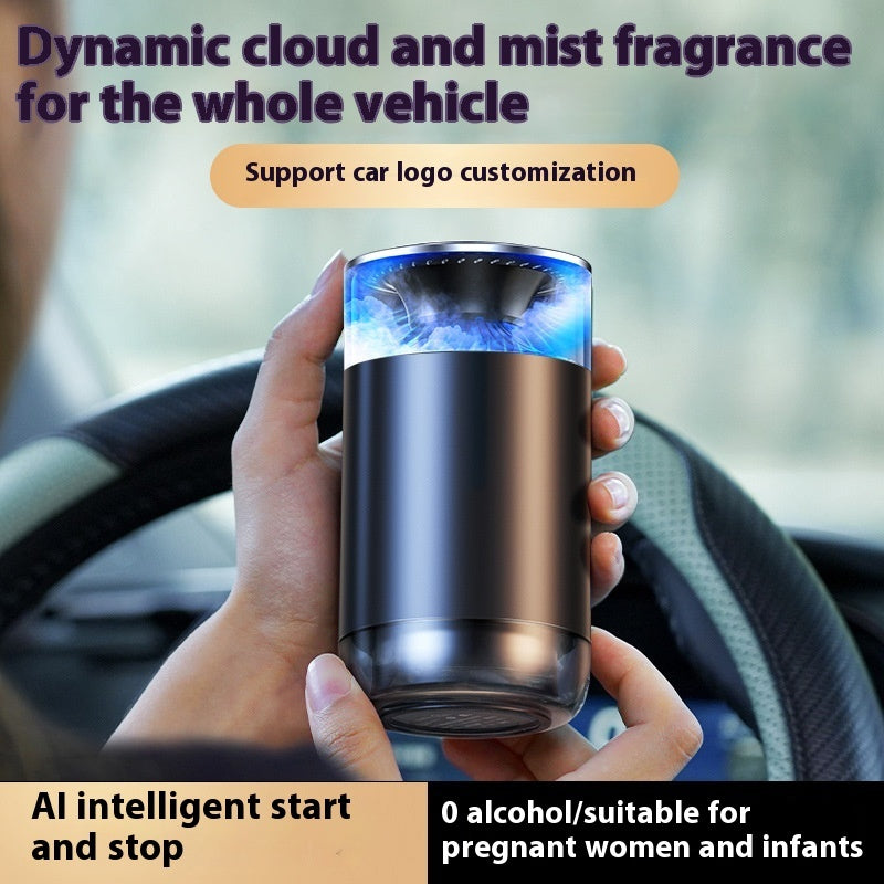 Car Aromatherapy Diffuser Cloud Mist Air Freshener Auto Decoration Natural
