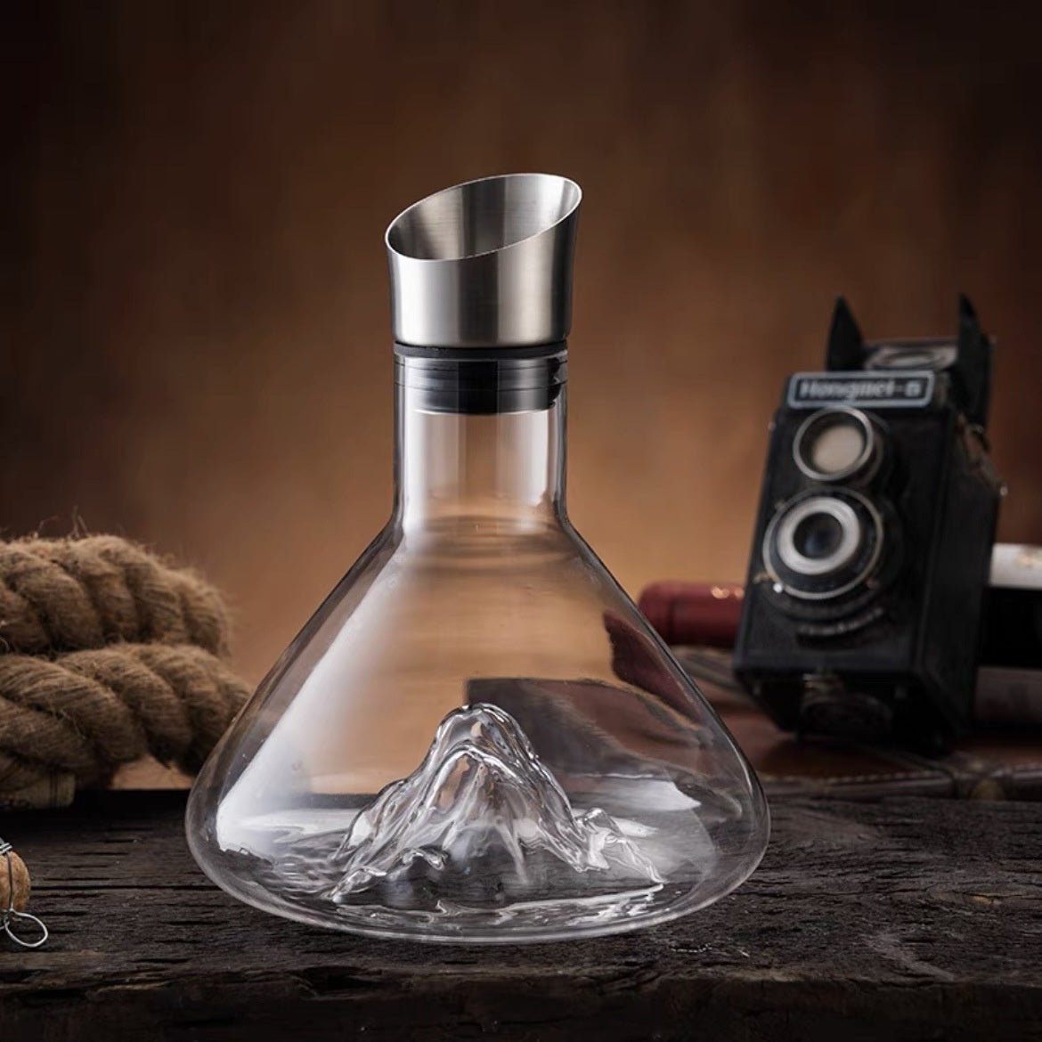 Iceberg Waterfall Wine Decanter Creative Transparent Lead-Free Crystal Glass Wine