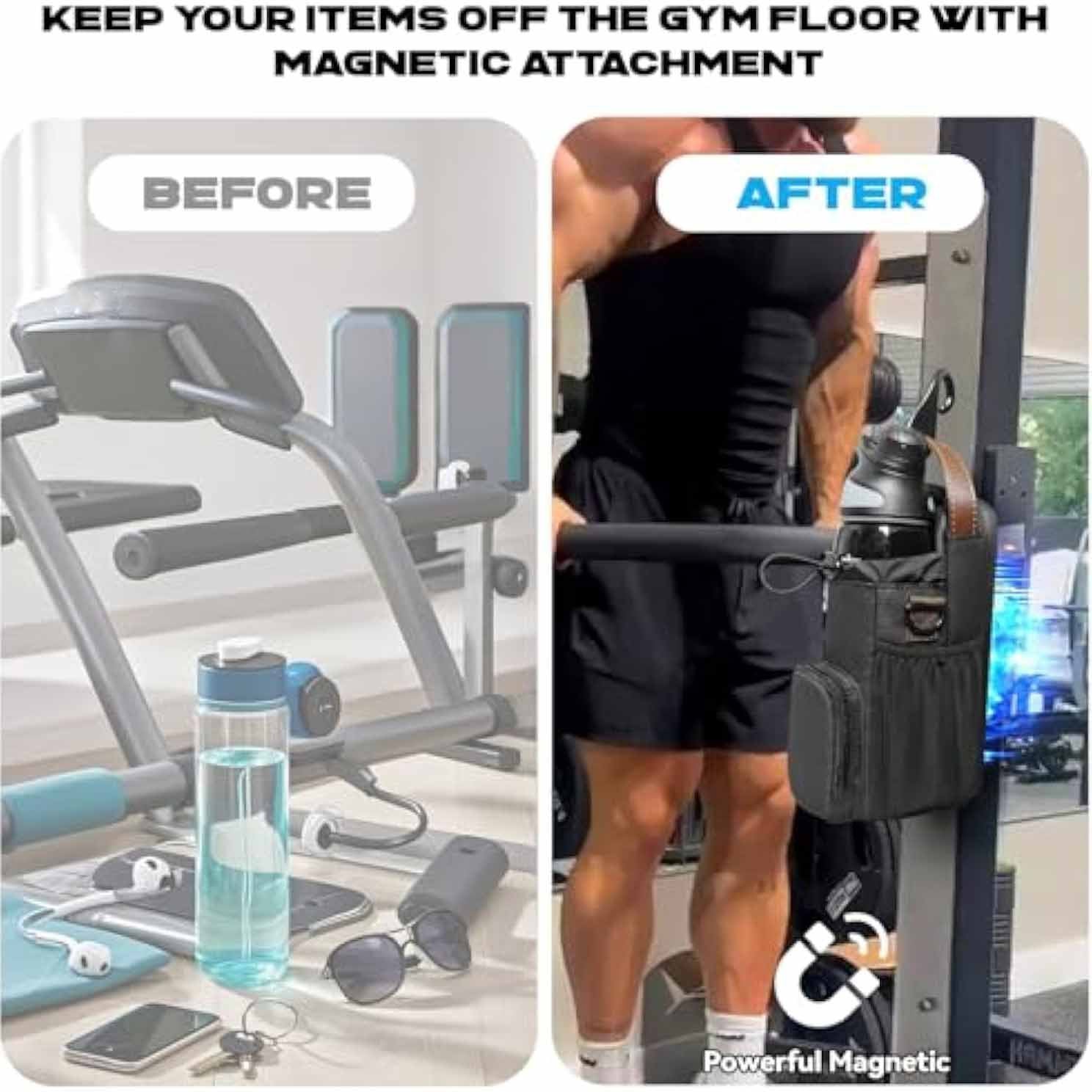 Waterproof Gym Water Bottle Rack Fitness Portable