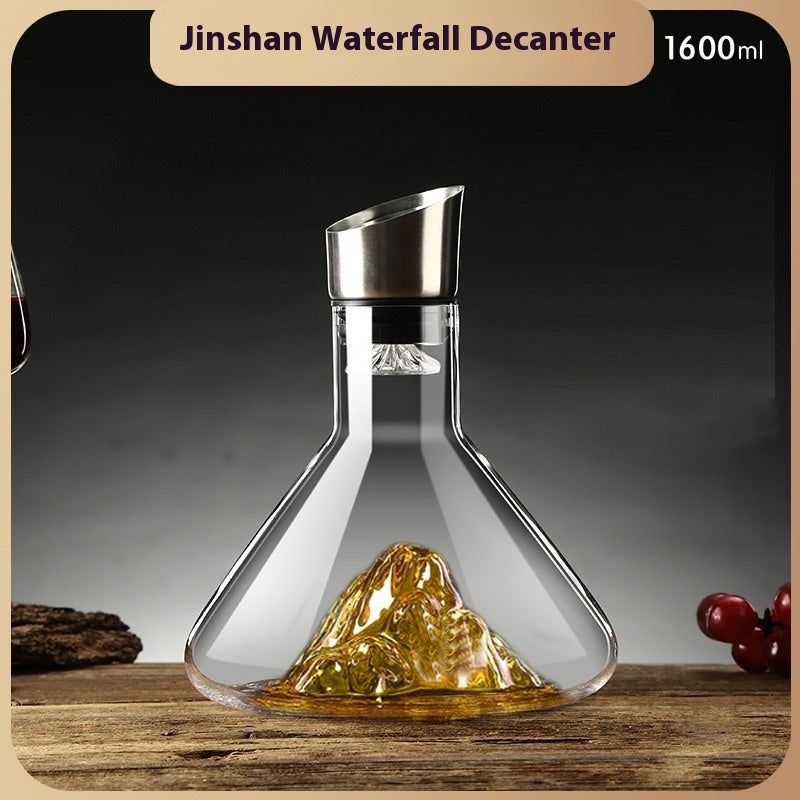 Iceberg Waterfall Wine Decanter Creative Transparent Lead-Free Crystal Glass Wine