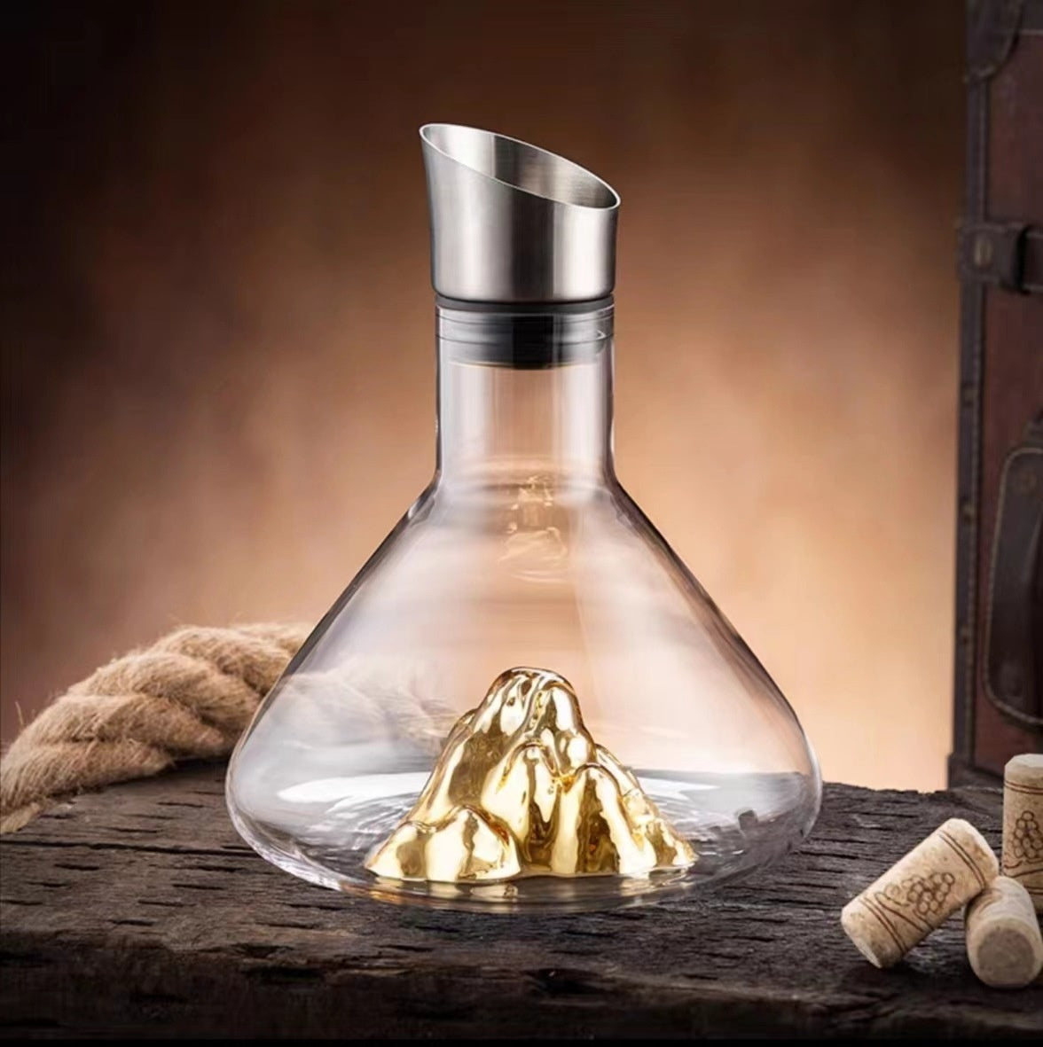 Iceberg Waterfall Wine Decanter Creative Transparent Lead-Free Crystal Glass Wine